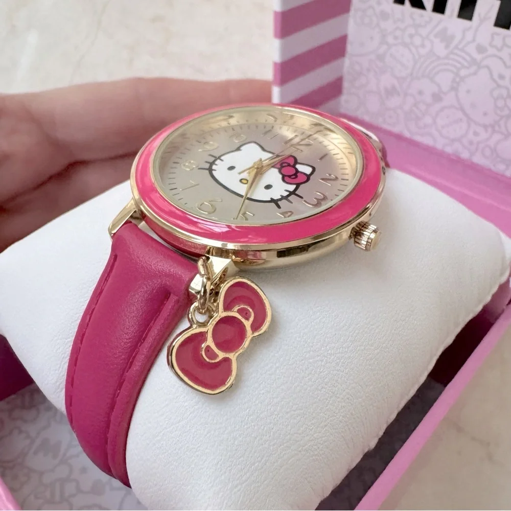 Hello kitty Sanrio Watch with Charm pink